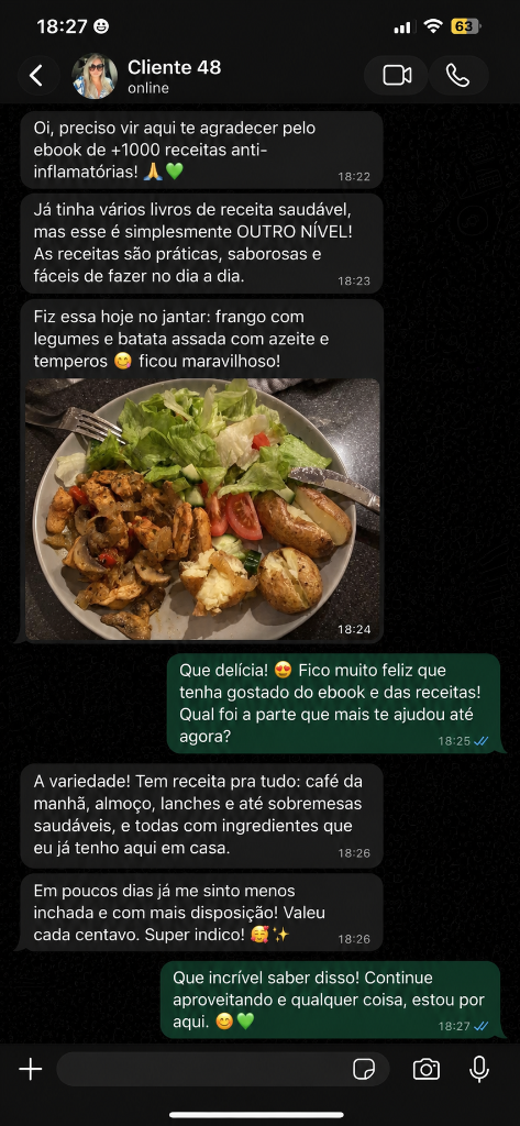 Print Cliente 48: Simplesmente outro nível, receitas com ingredientes de casa
