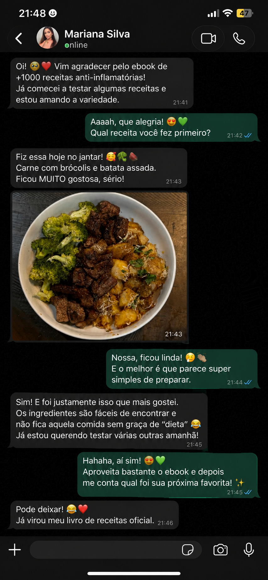 Print Mariana Silva: Carne com brócolis e batata assada, receitas fáceis e saborosas