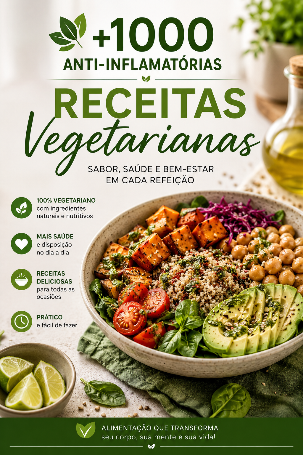 Volume 03: 🌱 50 Receitas Vegetarianas