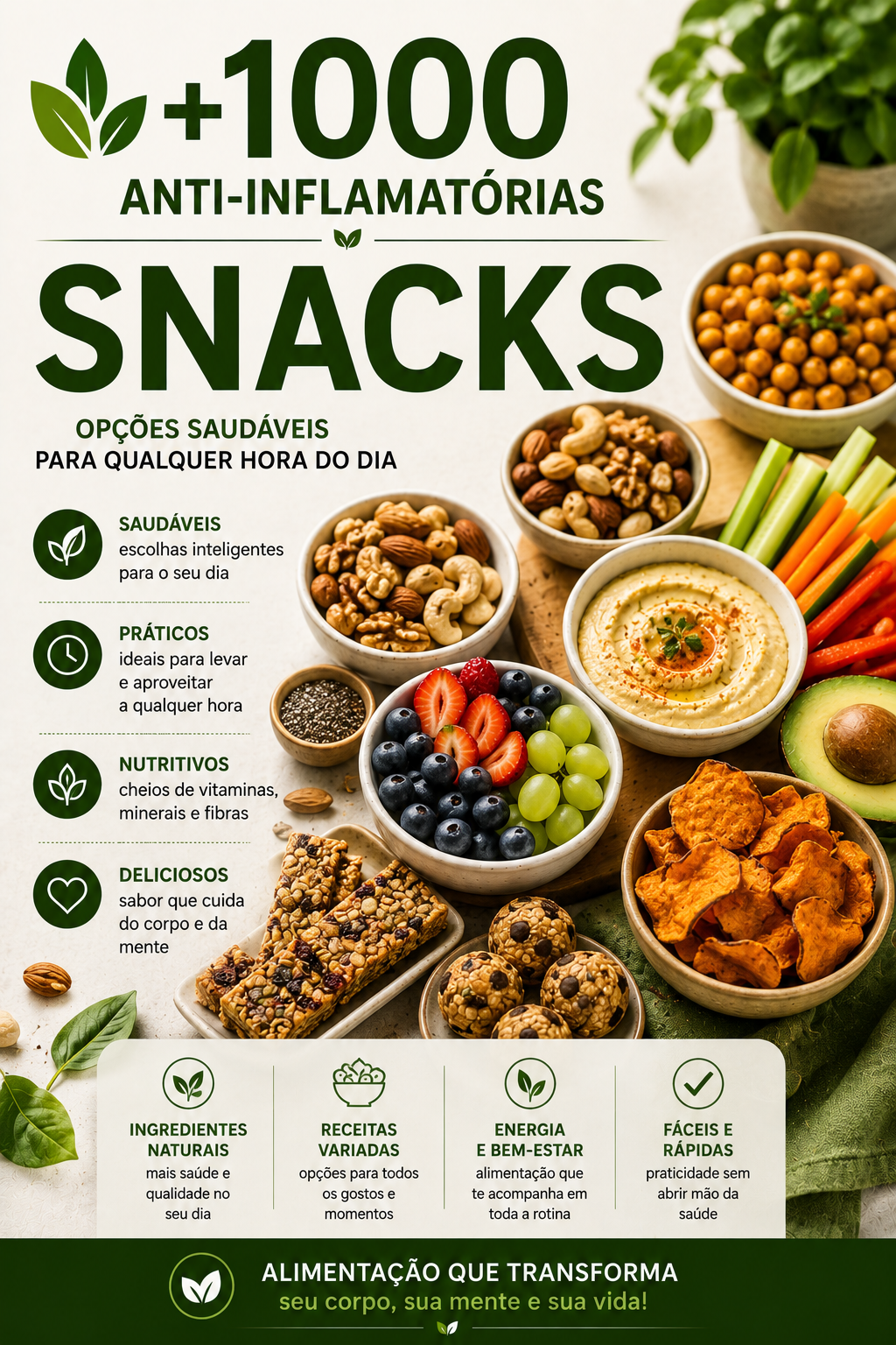 Volume 07: 🍿 40 Snacks Deliciosos