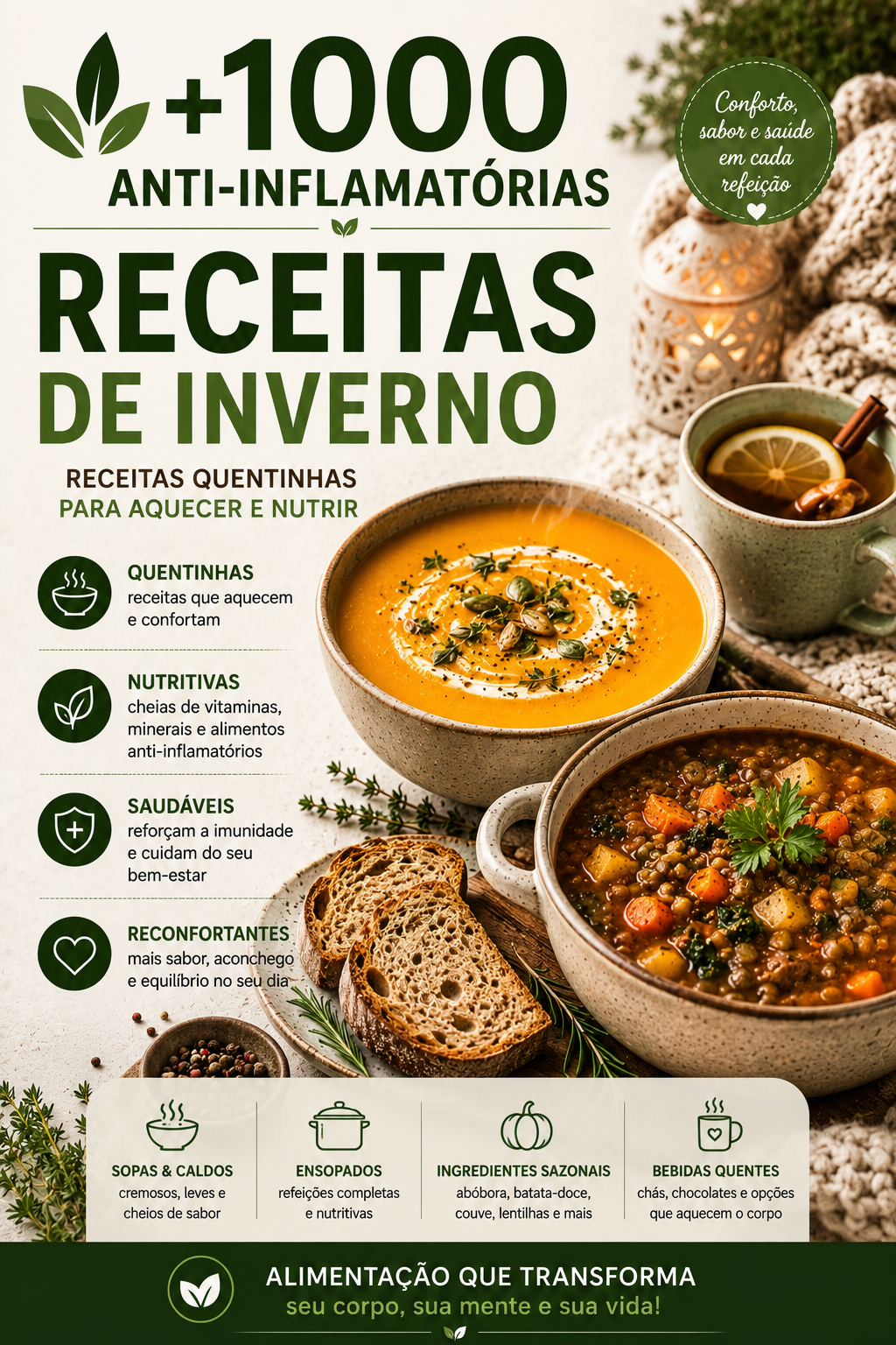 Volume 09: ❄️ 50 Receitas de Inverno