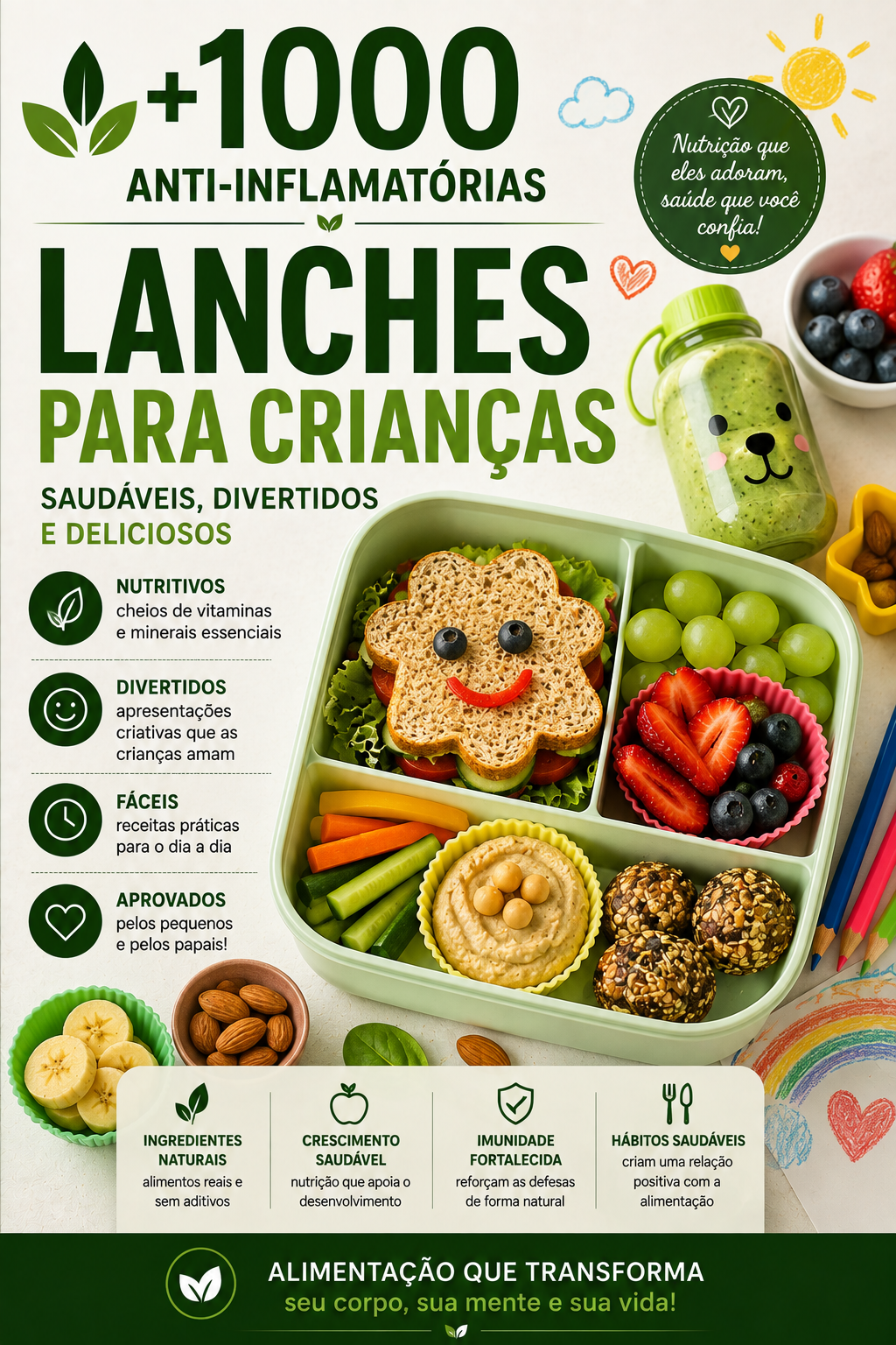 Volume 11: 👧 55 Lanches para Crianças